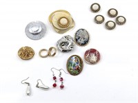 Brooches and Earrings