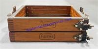 Antique Wood & Cast Iron Adams Mold Form Box (17