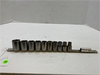 10 - 1/2 inch drive standard craftsman sockets