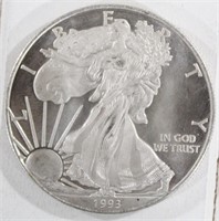1993 1 oz Silver Eagle
