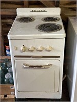 Vintage 3 burner Philco electric stove untested