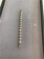 925 Gemstone Bracelet 7"