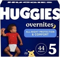 Huggies Overnites Size 5 Diapers  44 Ct