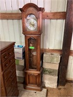 Grandfather Clock with Weights and Moon Dial