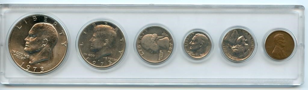 1973 Coin Set - 6 Coins
