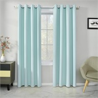 54" x 52" - Aqua Blackout Curtains Insulated The