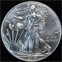2017 Silver Eagle - Gem BU American Silver Eagle