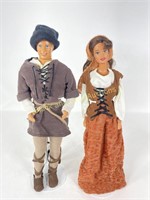(2) VTG Mattel Medieval Ken & Barbie