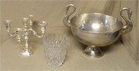 European Silverplate and Crystal Decor.
