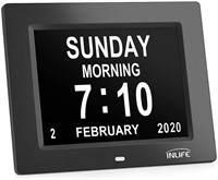 INLIFE Day Date Clock Newest Calendar Clock Dement