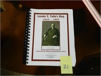 LEANDER TUTTLE`S DIARY CARIBOU HISTORICAL MAINE