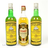Cutty Sark & Grant's Blended Scotch (3)
