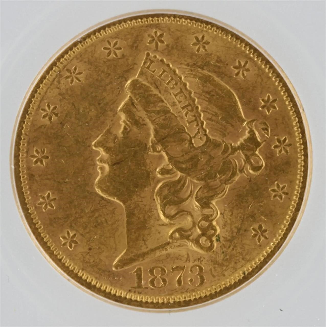 1873-S Double Eagle ICG MS60 $20 Liberty Open 3