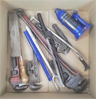 Assorted Tools, Hydraulic Bottle Jack, Crowbar