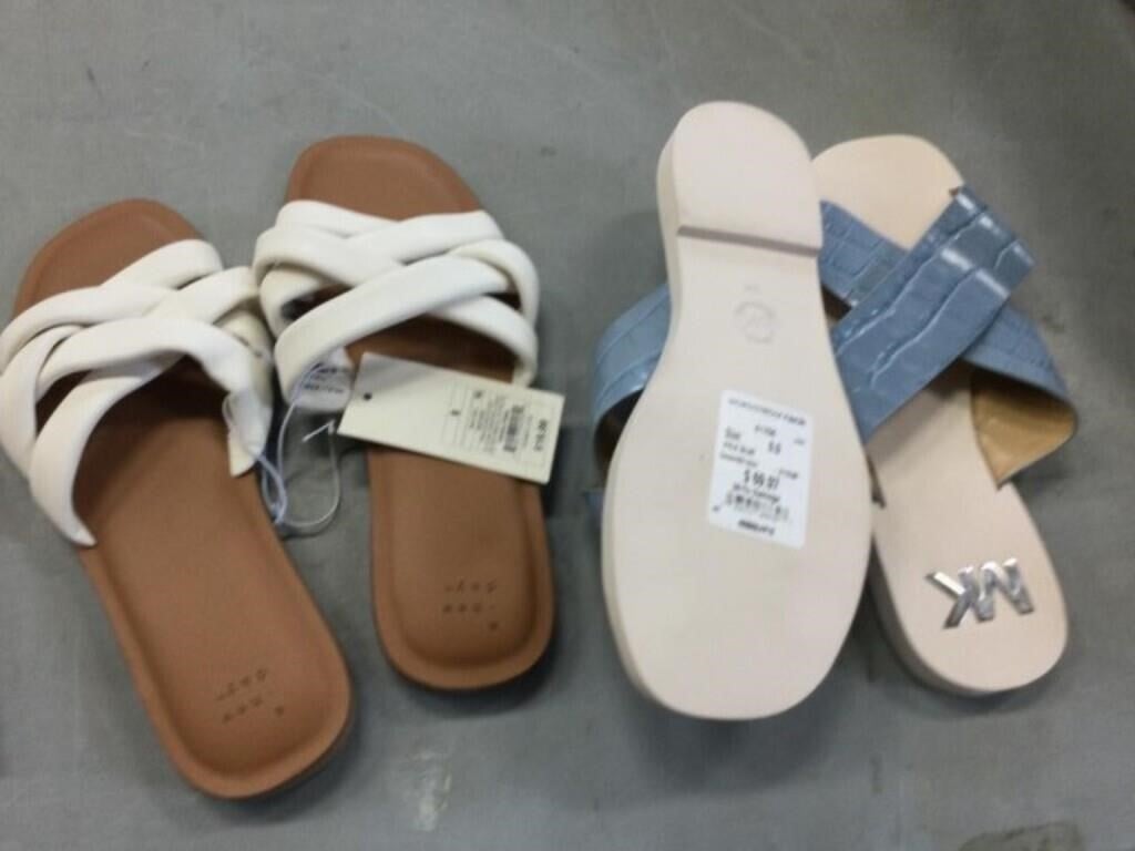 NEW! 2 PAIR SIZE 9 SANDALS
