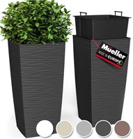 Mueller M-Resin Heavy Duty Tall Planter,