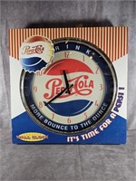 16" PEPSI COLA WALL CLOCK