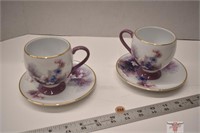 2 - Lena Lui Butterfly cups and saucers *CC
