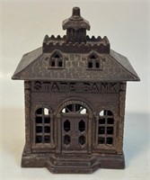 GOOD ANTIQUE 1800'S STILL BANK - HOUSE