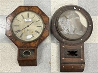 2 Antique Parts Wall Clocks