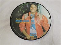 Michael Jackson Vinyl Picture Record Clock