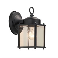 $15  Portfolio 8.25 H Black Outdoor Wall Light