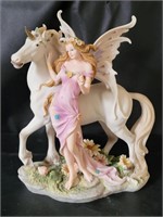 Pink Fairy & Unicorn Figure