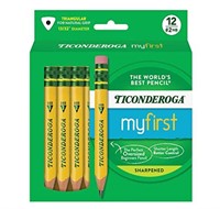 Ticonderoga My First Short Triangular Wood-Cased