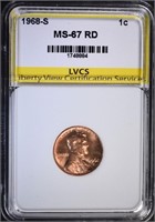 1968-S LINCOLN CENT LVCS SUPERB GEM