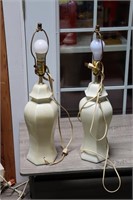 Pair of White Lamps