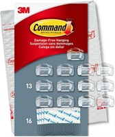 (N) Command Round Cord Clips, Damage Free Hanging