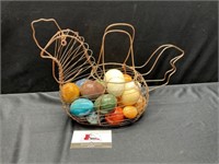 Wire Chicken and Rock Eggs