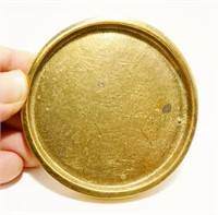 Solid Brass Round Belt Buckle