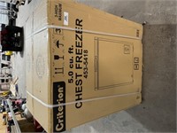 Criterion chest freezer -5.0 cu. ft. (NEW)