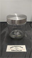 Glass Jar with Stainless Steel Screw Lid