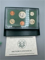 1996 Uncirculated Bank Set
