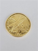 1987 W Gold Constitution Bicentennial Coin.