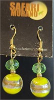 Safari Murano glass earrings