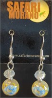 Safari Murano glass earrings
