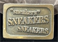 Vintage sneakers belt buckle