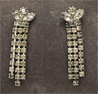 Vintage Diamond inspired dangle earrings