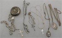 Religious Jewelry Rosary & Sterling Silver