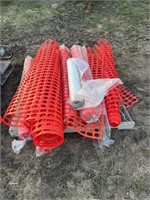 Lot of Snow Fence and Plastic