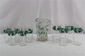 Federal Glass Southern Ivy Tumblers+