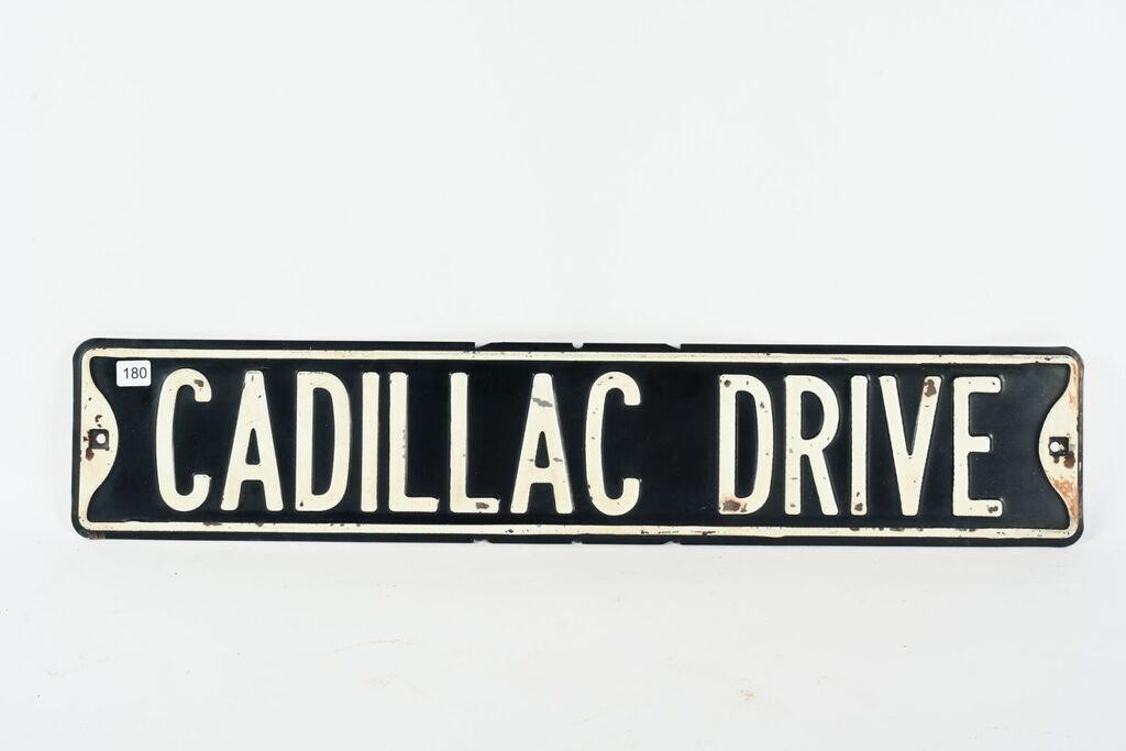 CADILLAC DRIVE METAL SIGN