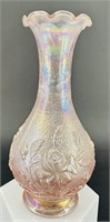 Antique Imperial Pink Irid Rose Vase