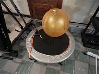 Mini Trampoline and Exercise Ball