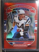 2018 PANINI RS TEDY BRUSCHI RED PRIZM 91/99