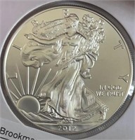 2012 SILVER American Eagle GEM BU