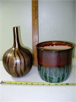 6 x 10 Vase & 7 x 6 1/2 Planter